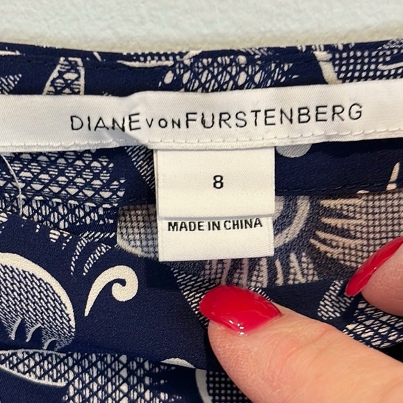 Diane von Furstenberg “Soleil” silk printed playsuit romper 8 - Picture 4 of 5